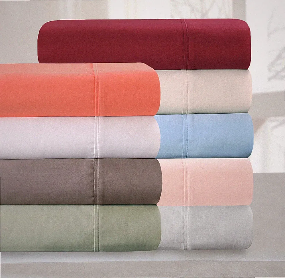 100% Egyptian Cotton 700 Thread Count Deep Pocket Solid Bed Sheet Set