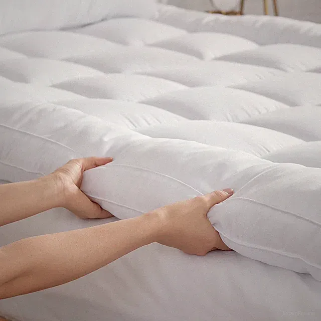 10CM Extra Thick Mattress Topper Cooling Mattress Pad Cover Pillow Top Protecor