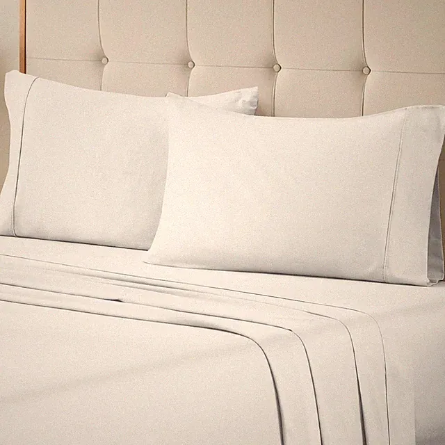 700 Thread Count Solid 100% Egyptian Cotton Breathable Modern Pillowcase Set