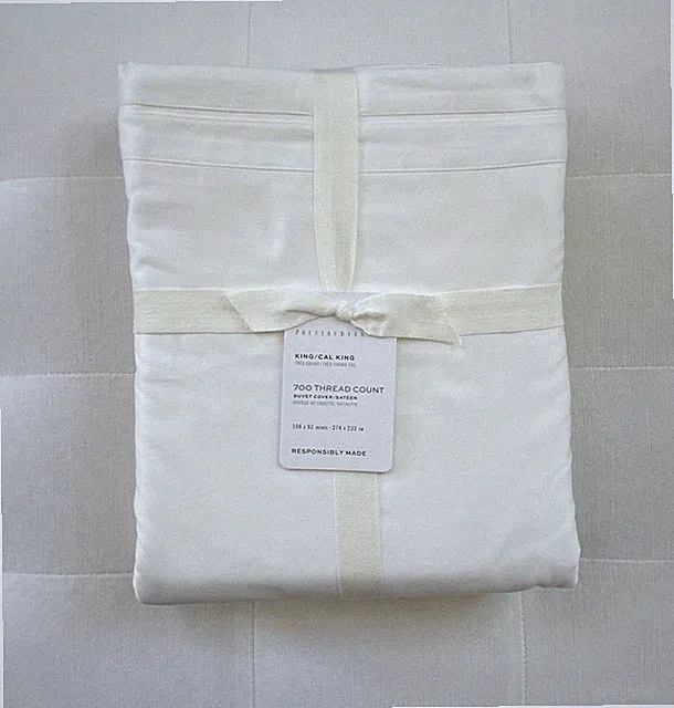 Pottery Barn 700 THREAD COUNT King/California King Duvet White NWT